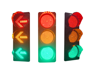 Eu Tricolore Semaforo Inteligente 12V Lampe De Signal LED Avec Panneau Solaire Ground Traffic Light En Aluminium