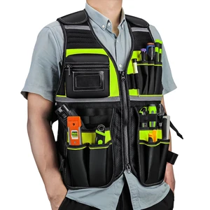 Lightweight Work Wear Safety Vest High Visibility Polyester Neon Fabric for Outdoor Workers Runners Traffic Staff Safety Vest