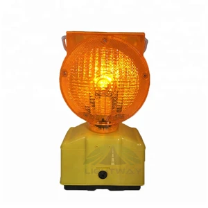Light WARNING Safety Road Traffic Lamp Yellow LED Barricade Flasher Light / Amber Road Cone Barricade