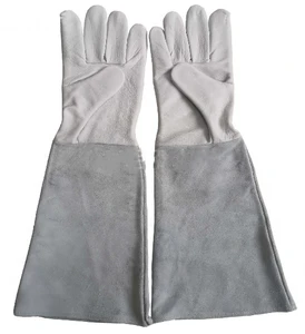 Goat Grain Cowhide Split Leather Tig Welding Gloves Latex Anti-Cut Anti-Slip Heat Fire Resistance Comfort Fit Clean Room Gloves