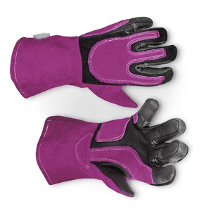 Industrial Construction Fireproof Welder Gloves Kevlar Liner Custom Logo High Quality Cowhide Leather Molten Welding Gloves
