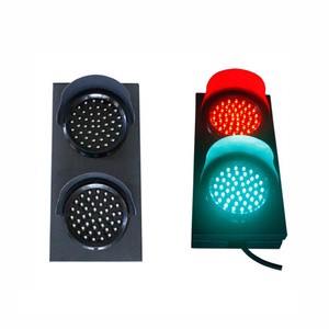 100mm Iron Housing Traffic Light with Safety Red & Green Customizable Logo for Traffic System
