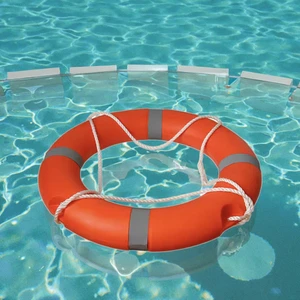 LifeBuoy Adults' Anti-Slip EVA Material Orange Rescue Ring Water Safety Tool Swimming Pools Essential Pool Accessory Fashionable