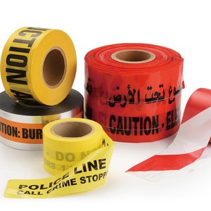 Custom Factory Wholesale Pe Warning Danger Tape Yellow Non Adhesive Barricade Caution Tape