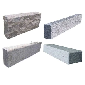 Yellow Granite G682 Road Side Curbstone G603 Grey Granite Stone Interlock Lawn Kerbs G654 G602 G341 Kerbstone