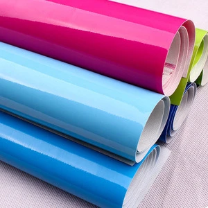 Glossy 0.4 mm Reflective Mirror PVC Patent Leather Fabric for Bags Shoes Making