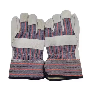 Factory Supply Wear-resistant Welding Gloves Fireproof Safety Leather Work Gloves Men for Heavy Duty Work Gloves