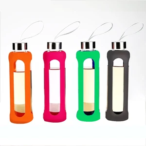 Durable Silicone Water Bottle Sleeve Anti-Slip Protective and Eco-Friendly