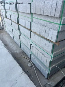 PerfectStone Custom Cut Granite Curb Stone Straight & Curved for Road Project