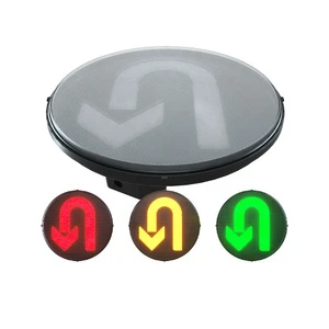U-Turn Red Yellow Green LED Traffic Light Bulb for Traffic Light System