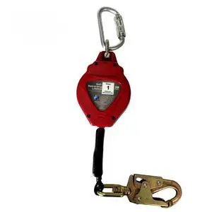 High Strength 3 Meter Retractable Vertical Lifeline Fall Arrester Tower Wire Rope EN360 Personal Safety Device Fall Protection