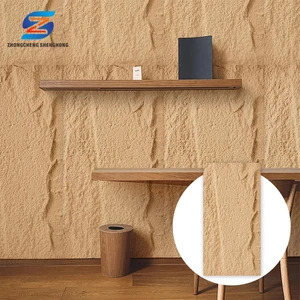 PU Stone Wall Panel 240x60 Big Slab Modern Waterproof Exterior Decoration Fire-Resistant Surface For Commerce Villa Hotel