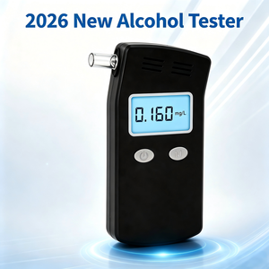 Digital Alcohol Tester Breathalyzer Portable Alcohol Meter Semiconductor Sensor Alcohol Detector CE Certified for Car Drivers