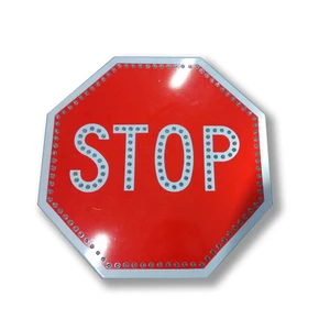 Ultra-thin Solar Power Traffic LED Sign for Traffic Safety Use Outdoor Use, Customized LED Color