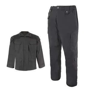 Double Safe Custom Update Acu Black 65% Polyester 35% Cotton Workwear Security Guard Waterproof Tactical Uniforms Clothing