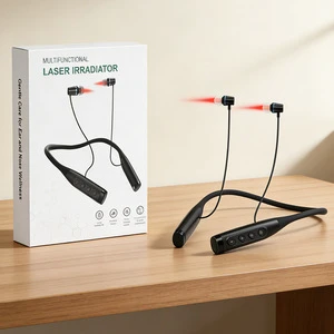 GLEAMWELL Auricular Laser Probe For Tinnitus Relief Ear/Nose Inflammation Irradiation Red Light CE/FCC Certified Model JKG-WL1-9