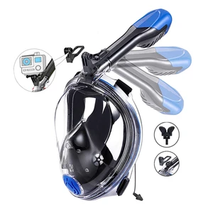 2025 Top Sale Full Face Diving Mask Full Face Free Breathing Design With Dry Top Snorkel Full Face Snorkel Mask