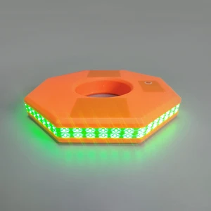 Commander Ring Lamp Obstruction Light Warning Barricade Flare Strobe LED Beacon Rechargeable Road Traffic Cone