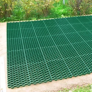 Factory Directly Honeycomb Gravel Garden Plant Grid 2.5mm 2.6mm 9cm 10cm Black Recycled Plastic Grass Grid Pavers