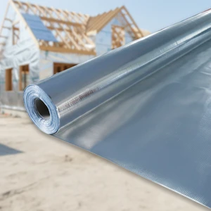 Extra Heavy Reflectiveinsulation Aluminum Foil/MPET Laminated Woven Fabric For Attic Roof Thermal Resistant Insulation Material