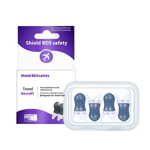 Professional Reusable Silicone Earplugs for Aviation Hearing Protection 34dB Noise Reduction CE Certified Reduces
