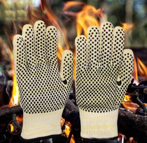 High Quality Aramid Silicone Weld Heat Resistant Fireproof Anti-Slip Customized Color Work Gloves