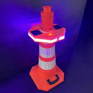Scalable height foldable road traffic foldable safety traffic reflective cone