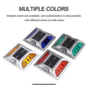 High Brightness Flashing Solar Aluminum Solar Traffic Marker Light for Roadway Safety