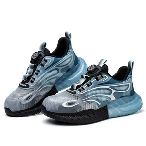 2023 Hot Selling Industrial Protective Fashion Breathable Work Boot Casual Trainers Steel Toe Safety Shoes for Men