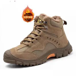 Labor protection Shoes Winter Plus Suede Upper Ultrafine Canvas Shell Insulation 6kv Anti-smash Anti-puncture Welding Anti-scald