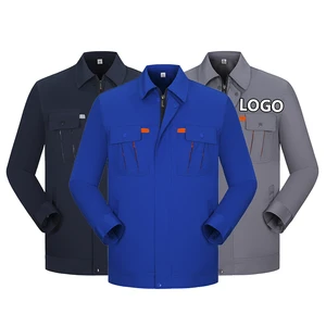 Custom Logo Long Sleeve Traffic Road Workwear Industrial Mining Construction Work Hi Vis Safety Polo Jacket