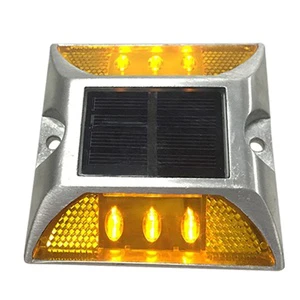 Highway Solar Led Flash Pavement Marker Light Safety Solar Cat Eyes Parks And Gardens Aluminum Led Solar Road Stud Glow In Dark