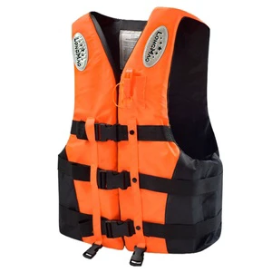 Factory Direct Customizable Men's Adult Life Saving Jacket Professional Thickened Oxford Fabric High Buoyancy Portable EPE