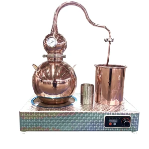 Movable Household Distiller Copper Still Alcohol Distiller Equipment For Moonshine Stills