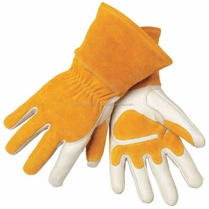 Cow split leather welding gloves in cheap prices