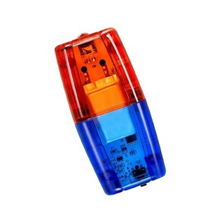 China LED Traffic Light Life Shoulder Warning Lamp with Red Blue Strobe Resistant Flashing Light