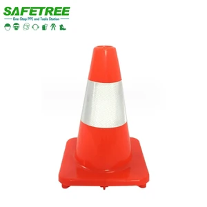 Durable Height 30cm PVC Safety Traffic Cone Orange Road Cone