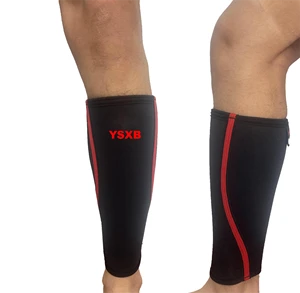 5mm Neoprene Sports Protective Gear Athletics Shin Guard Calf Sleeves for Training Team Sports Running