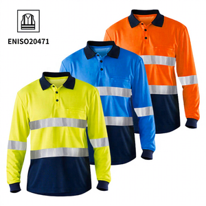 OEM Industrial Construction Traffic Mining Worker Workwear Reflective Safety Work Clothes Fire Resistant FRC FR Hi Vis Shirts