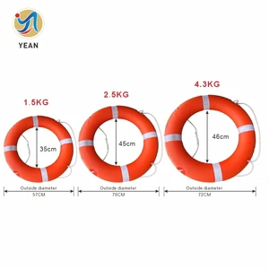 Yean 2.5kg SOLAS Lifebuoy Ring: Resistant CCS Lifebuoy for Professional Marine Rescue