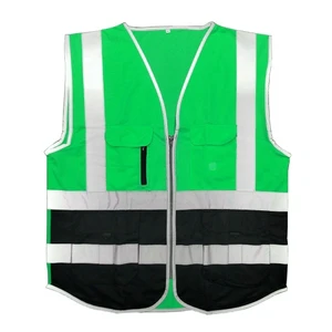 S-5XL Custom LOGO Anti-static Fluorescent Multi Pocket High Visibility Reflective Strip Security Jacket Engineer Work Hi Vis