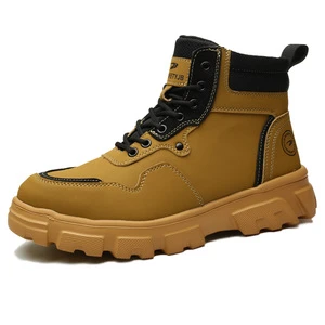 Newest High Top Breathable Protective Shoes Wear-resistant Labor Protection Safety Shoes Lightweight Work Shoes for Men