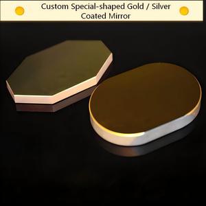 Wholesale OEM Optical Glass/fused Silica/Si/Zerodur Gold/Silver Coated Mirror Optical Equipment 98.5% Reflectance 5-300mm