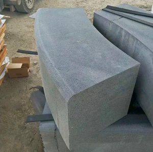Light Grey Granite Kerb Stone for Landscaping Driveway Stone Curb Ramp Kerb Stone