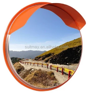 Stainless Steel #304 Round Convex Mirrors 50cm/60cm/76cm/80cm/100cm Outdoor Traffic Mirror with 180 Viewing Angle