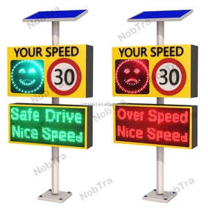 2024 Hot Sale Outdoor Radar Speed Feedback Sign with Brilliant LED Face