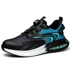 Men's Anti-crush, Anti-puncture, Anti-slip and Anti-odor Work Factory and Construction Site Safety Shoes in Stock