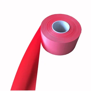 High Visibility Reflective Safety Fabric Red 100% Polyester Glass Bead for Garments