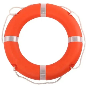 Water Sports Rescue Lifebuoy Ring - Solid EVA Foam Float Safety Buoy for Adult & Kids Swimming, Pool & Beach Use