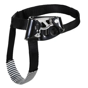 Aluminum Alloy Left Foot Ascender for 8-13mm Rope Self-Retracting Lifeline 200kg Weight Capacity Fall Protection for Working